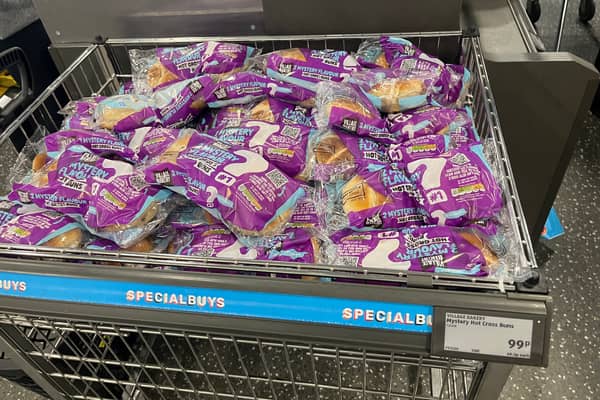 Aldi mystery flavoured hot cross buns