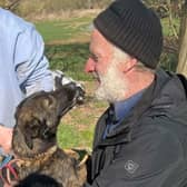 Athena, a lost German Shepherd cross was reunited with her family after eagle-eyed walkers lured her in with Greggs sausage rolls.