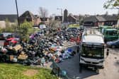 Residents have left part of Birmingham looking like a "Mumbai rubbish mountain" after swarming a mobile bin collection in the city this morning (Thurs).
