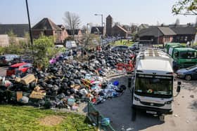 Residents have left part of Birmingham looking like a "Mumbai rubbish mountain" after swarming a mobile bin collection in the city this morning (Thurs).

