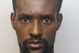 Abdulsalam Hassan spotted his victim on Burton Road Derby, 
returning home to arm himself with a dumbbell and lying in wait for the man