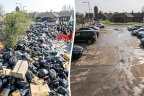 Before and after photos show how a mammoth clean-up operation has seen Birmingham's "Mumbai mountain" of rubbish cleared in just 24 hours. 
