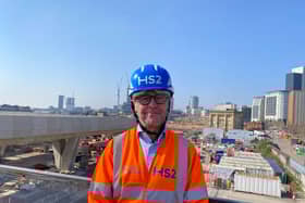 Mark Wild, the CEO of HS2 Ltd, at Birmingham's Curzon Street Station
