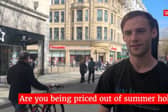 A member of the public being interviewed