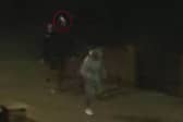 Video shows moment murder victim runs away from scene.