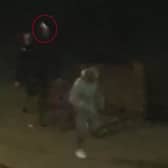 Video shows moment murder victim runs away from scene.