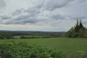 A view of a proposed solar farm site at Wingerworth, Derbyshire, from Longedge Lane, close to Hockley Lane, courtesy of NE Derbyshire District Council