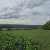 A view of a proposed solar farm site at Wingerworth, Derbyshire, from Longedge Lane, close to Hockley Lane, courtesy of NE Derbyshire District Council