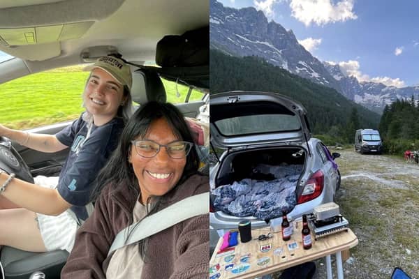 Friends travel through Europe in a Corsa.