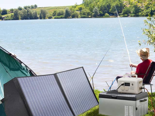 The Allpowers R600 comes with a 100w solar panel if you buy the bargain bundle