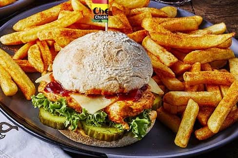 Chickle Burger is a brand-new item on the menu at Nando's Derby