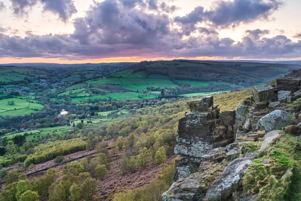 There are numerous gorgeous spaces in Derbyshire to explore where parking is convenient. Many offer stunning views across the Peak District too, such as Curbar Edge (pictured). 