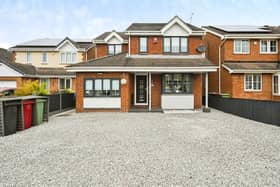 The property has four bedrooms