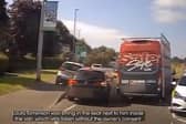 Stolen van rams cars and leaves a 'trail of broken wing mirrors' during high speed pursuit