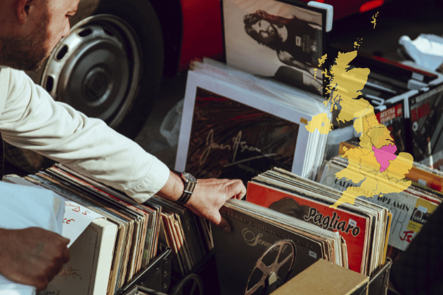 What record fairs should East Midlands hunters be heading to in 2025 so far?