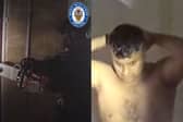 Police break through gang leader’s front door using chainsaw.