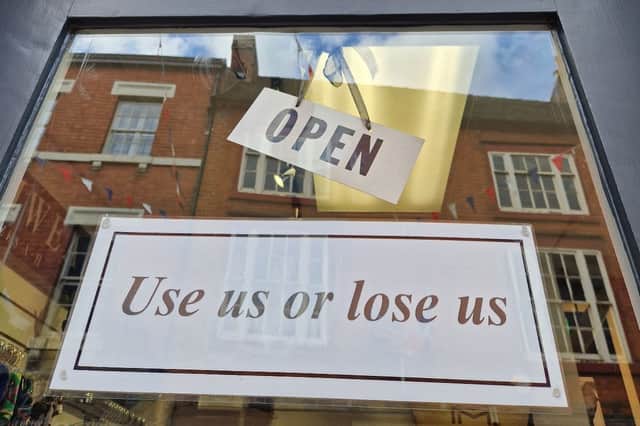 Lou Lou's at 9-11 St John Street in Ashbourne Market Place posted a bold and courageous call to action