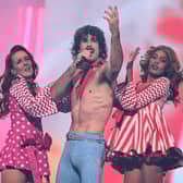 Australian Eurovision entry Go-Jo during dress rehearsal for the second semi-final
