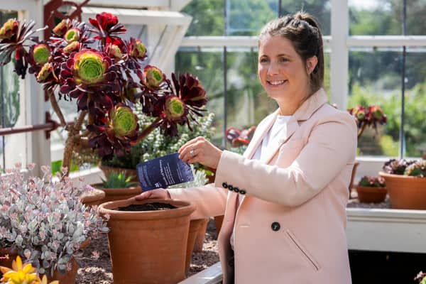 Lindsey Burrow, wife of late rugby legend Rob Burrow, plants wildflowers in his memory to mark Celebration Day (May 26) 