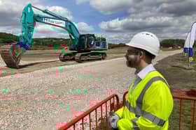 MP Jonathan Reynolds on site for the start of Mottram bypass works