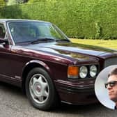 The 1997 Purple Bentley Turbo R, previously owned by Noel Gallagher, is currently for sale for £1.2 million on AutoTrader.