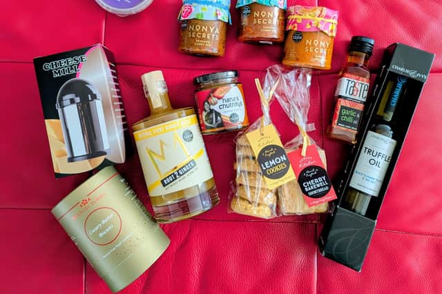 A selection of goodies purchased on the day include lightly spiced gingerbread biscuits, beautifully funky truffle oil and shortbread reminiscent of childhood - zesty lemon and white chocolate biscuits.
