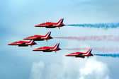 Track the iconic Red Arrows’ appearance in your county using the interactive map.