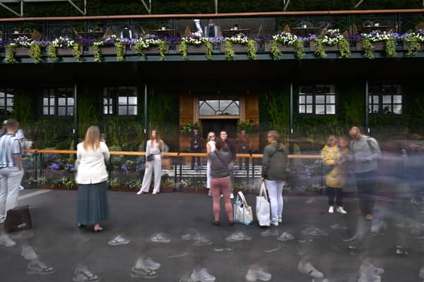 The player's entrance to Centre Court at Wimbledon