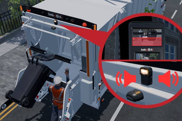 This bebe Human Detection System alerts the vehicle operator if anyone has entered its 'danger zone'