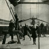 Girl Gymnasts at the Royal Institution, Friar Gate, Derby', 1902