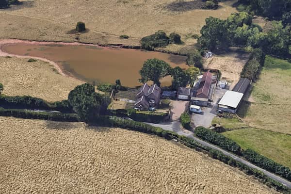 The proposed farm shop in Dale Road, Stanton by Dale