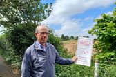 Tom Scanlon, who has started a campaign to oppose the plans for 135 houses off King's Newton Lane, Melbourne