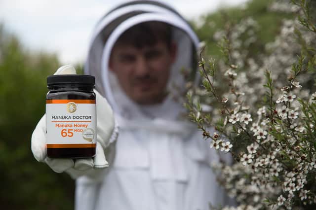 Genuine Manuka honey is only produced in New Zealand and should be traceable right back to the hive – like this jar from Manuka Doctor