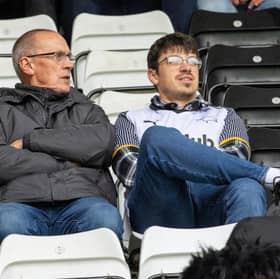 Derby County fans at the Sky Bet Championship match against Southampton at Pride Park