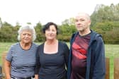 Lesley Carrier, Sheena Trower and Graeme Pope at the site in Plumptre Road, Langley Mill
