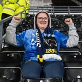 Fans celebrated Derby County’s win at Pride Park Stadium against Norwich City