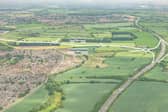 The proposed new A50 junction and link road at Sinfin