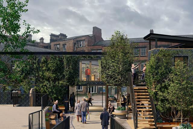 The development will be constructed from over 20 shipping containers across two levels.