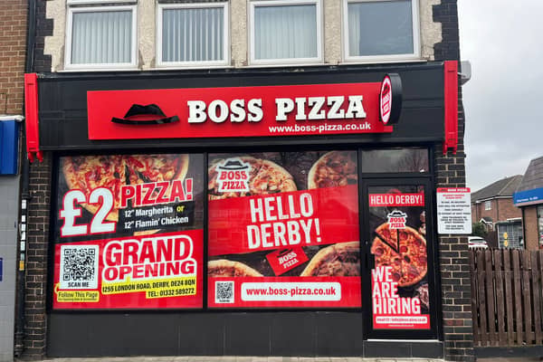 Boss Pizza is set to open in Derby and is announcing the grand opening with a £2 pizza deal.