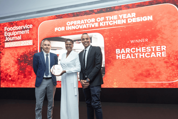 Barchester Healthcare's all-electric kitchen designs were celebrated