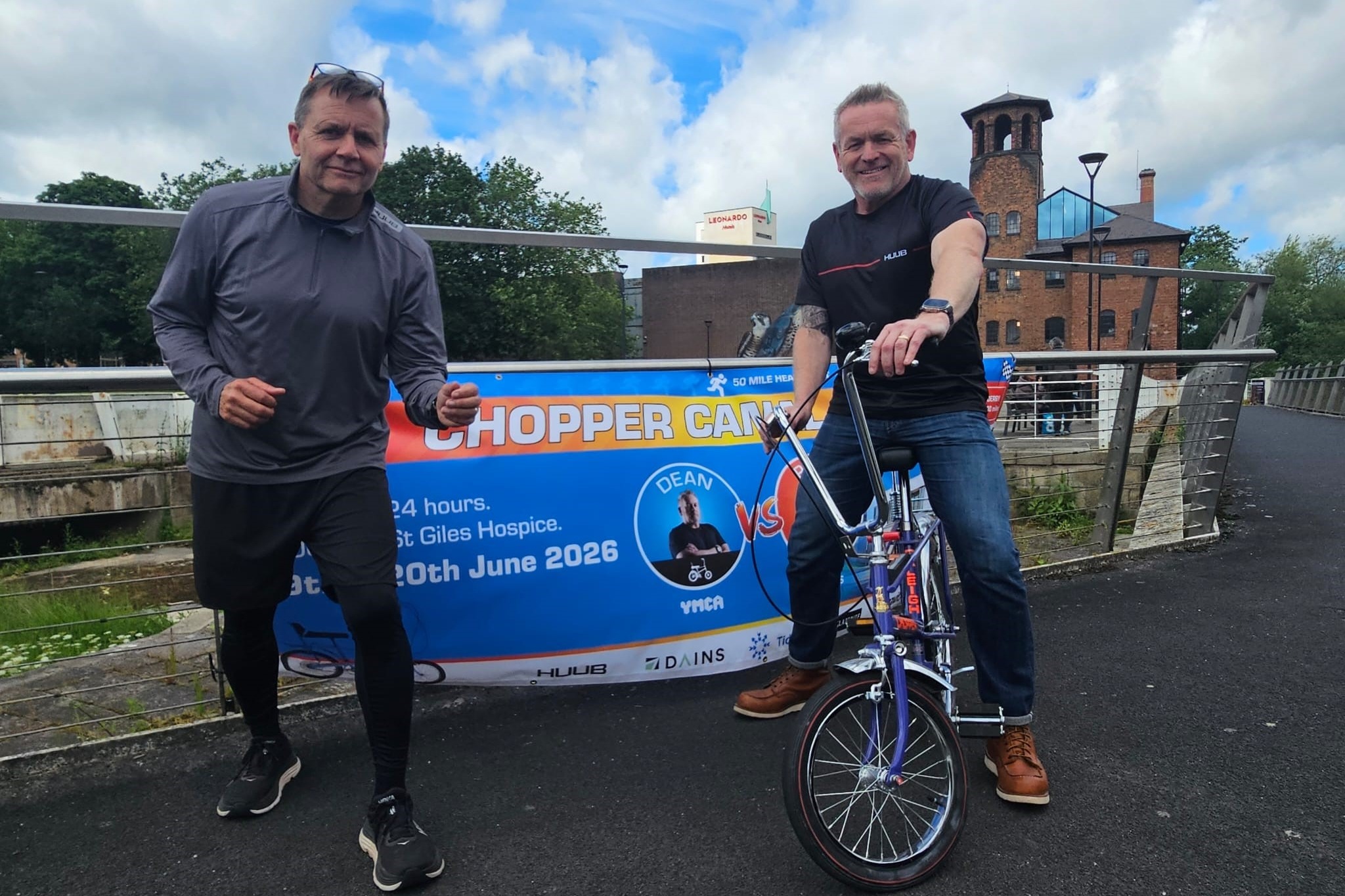 Runner vs Rider: Friends compete in a 100-mile charity challenge