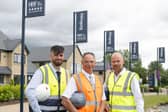 Award-winning site managers in Derbyshire: (left to right) Cory Upton, Andrew Hayward and James Kilby