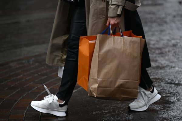 Shopping bags.
