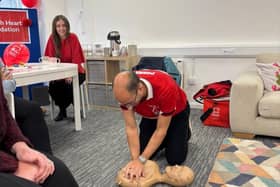 As well as making the donation, Morro invited the BHF to provide CPR and defibrillator training recently