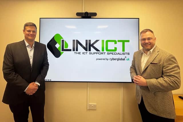 (L-R) Mark Fryers (Link ICT) and James Harvey (Cyber Global UK)