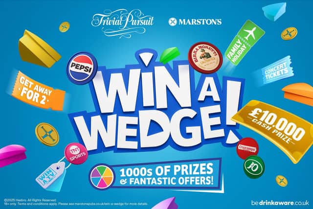 Marston’s Reveals Punters Can ‘Win A Wedge’ In Nationwide Game Of TRIVIAL PURSUIT