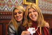Raj Johal, managing director of the Blue Sky Social Care Card with ITV Good Morning Britain star Kate Garraway