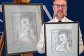 Charles Hanson with Rare Muhammed Ali Portrait by Eric Morecambe