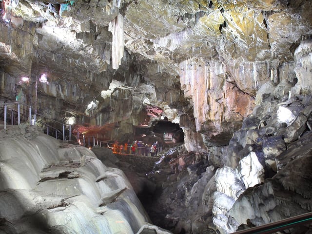 Pooles Cavern is a remarkable place to visit - and has plenty of festive events for families to enjoy.