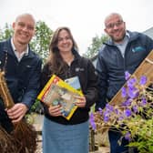 Mike Bosworth-Payne from Miller Homes, Amy Dennett from Derbyshire Wildlife Trust and Sean Wall from Jewson Major Build Solutions